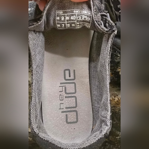 Hey Dude Women's Wendy Ranch Gunmetal Size 9 - Picture 3 of 6